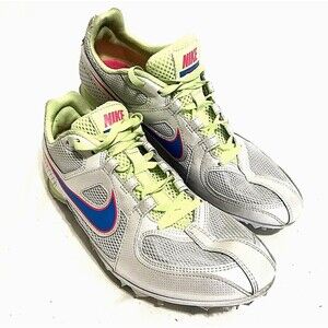 Nike Rival MD Track Shoes Spike Women 9.5 10 Running White 468650 Multi-Use